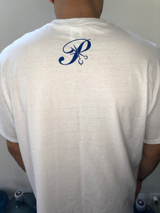 Blue logo back